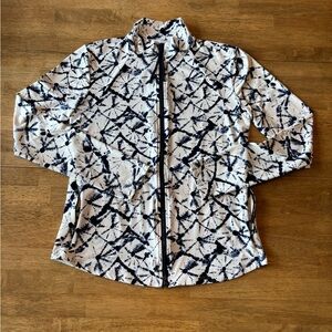 Carve Designs Women's Navy and White Snow Jacket